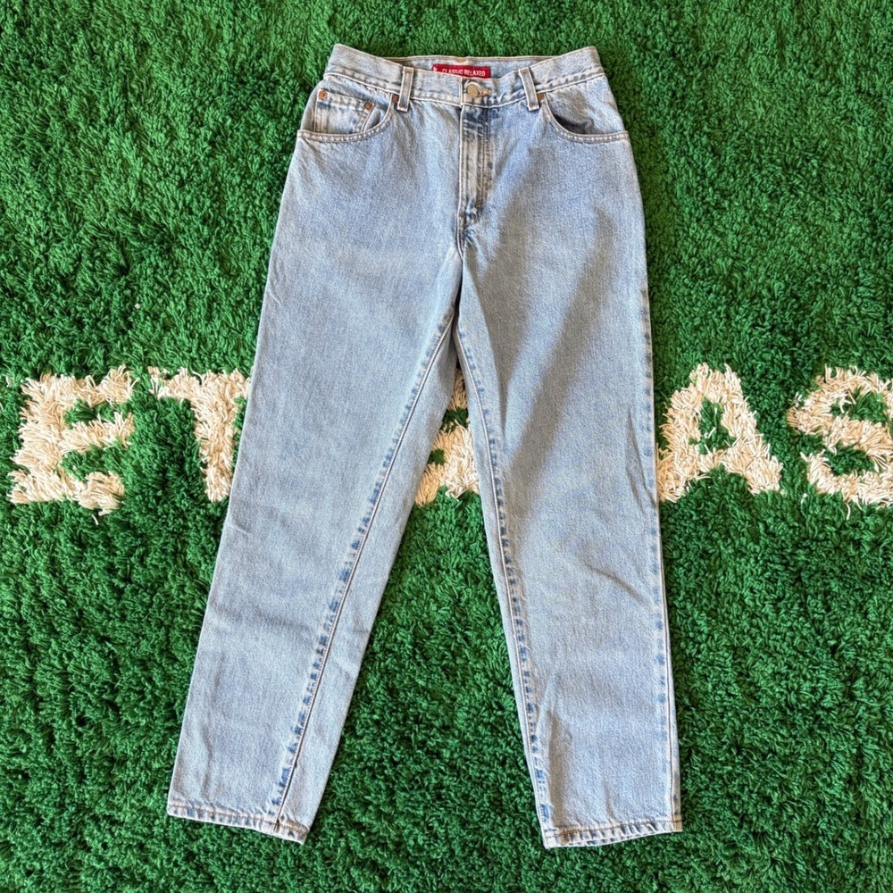 Levi's 550 Classic Relaxed Fit Jeans Light Wash Denim Mens Size 8 Miss S